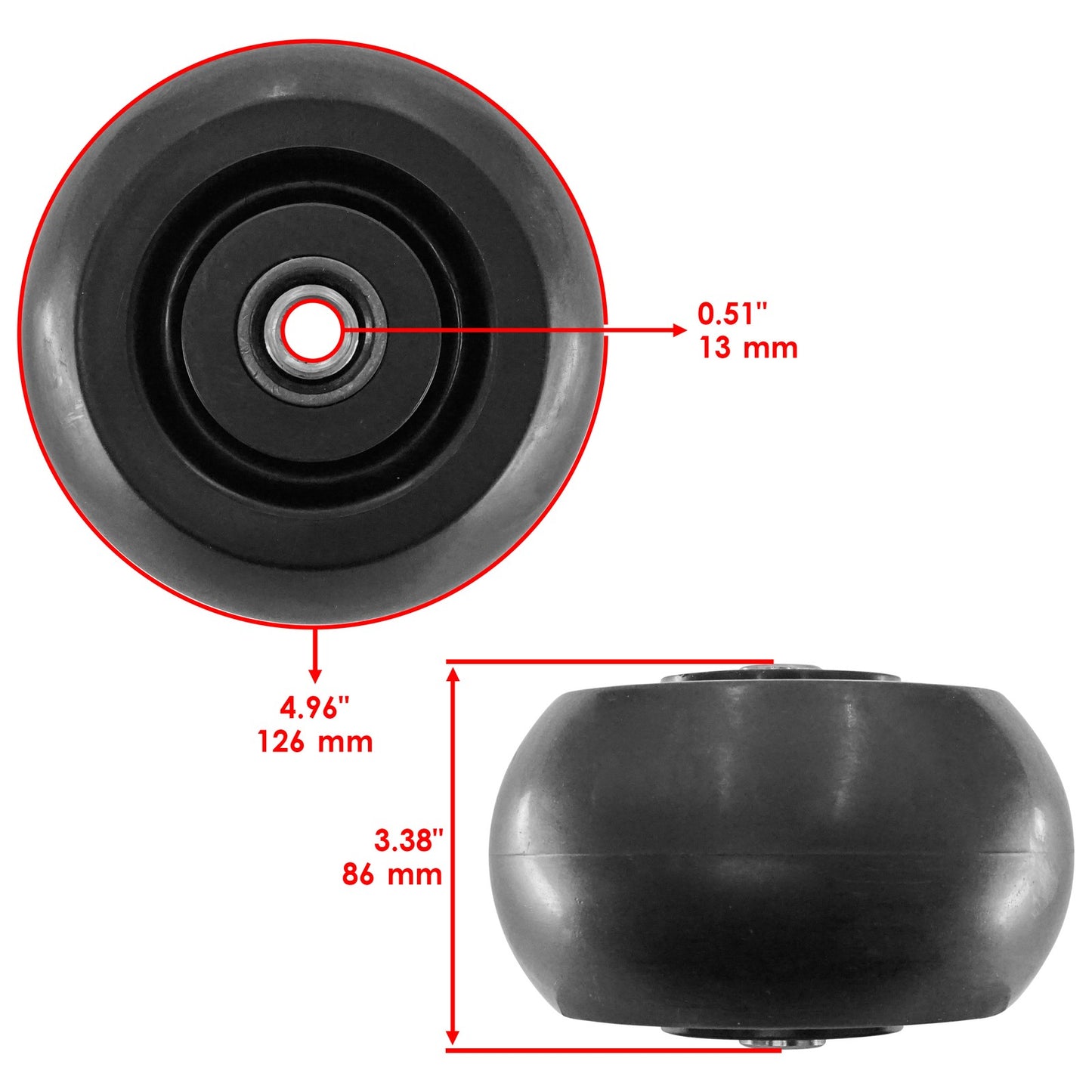 54" Deck Wheel and Arm Replacement for John Deere X710 X730 (1998–2024)
