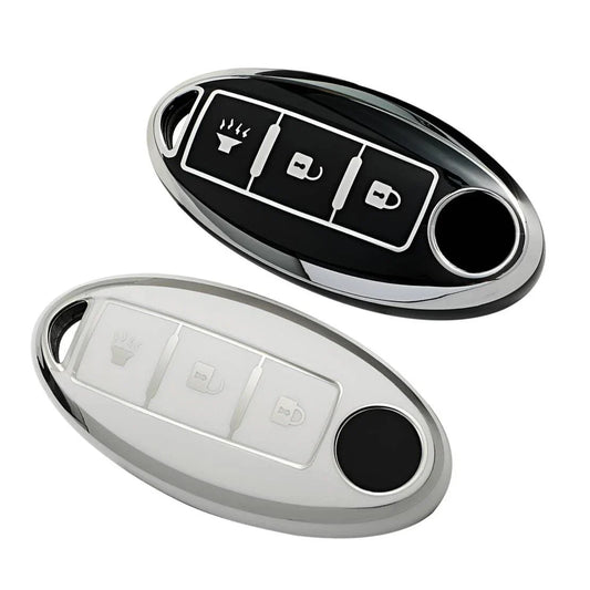 3 Button Key Cover Housing for Nissan Qashqai Leaf Tiida (2006-2023)