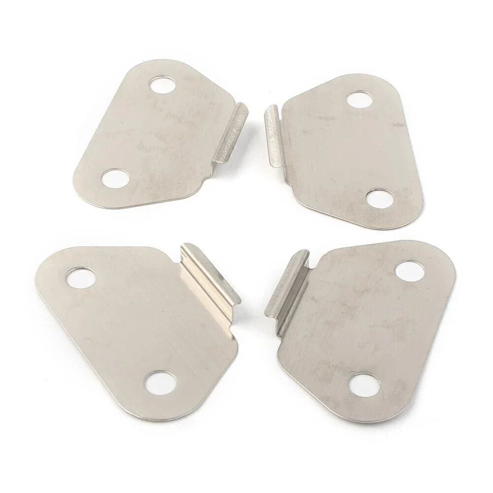 Saddlebag Lid Wear Plates 4 x Strike Plates for Harley (1993-2023)