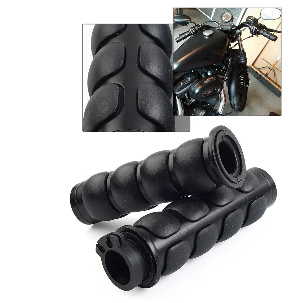 1" Motorcycle Handlebar Grips for Harley & Yamaha