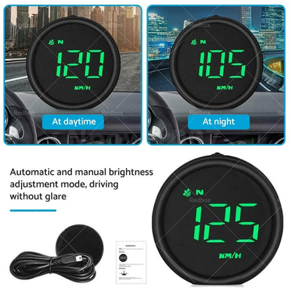 Digital Speedometer GPS Head-Up Display for Car - Overspeed Alarm