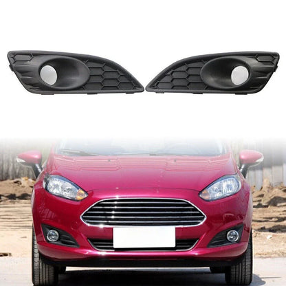 Front Bumper Grilles Fog Light Covers  Left & Right for Ford Fiesta (2012-2016)