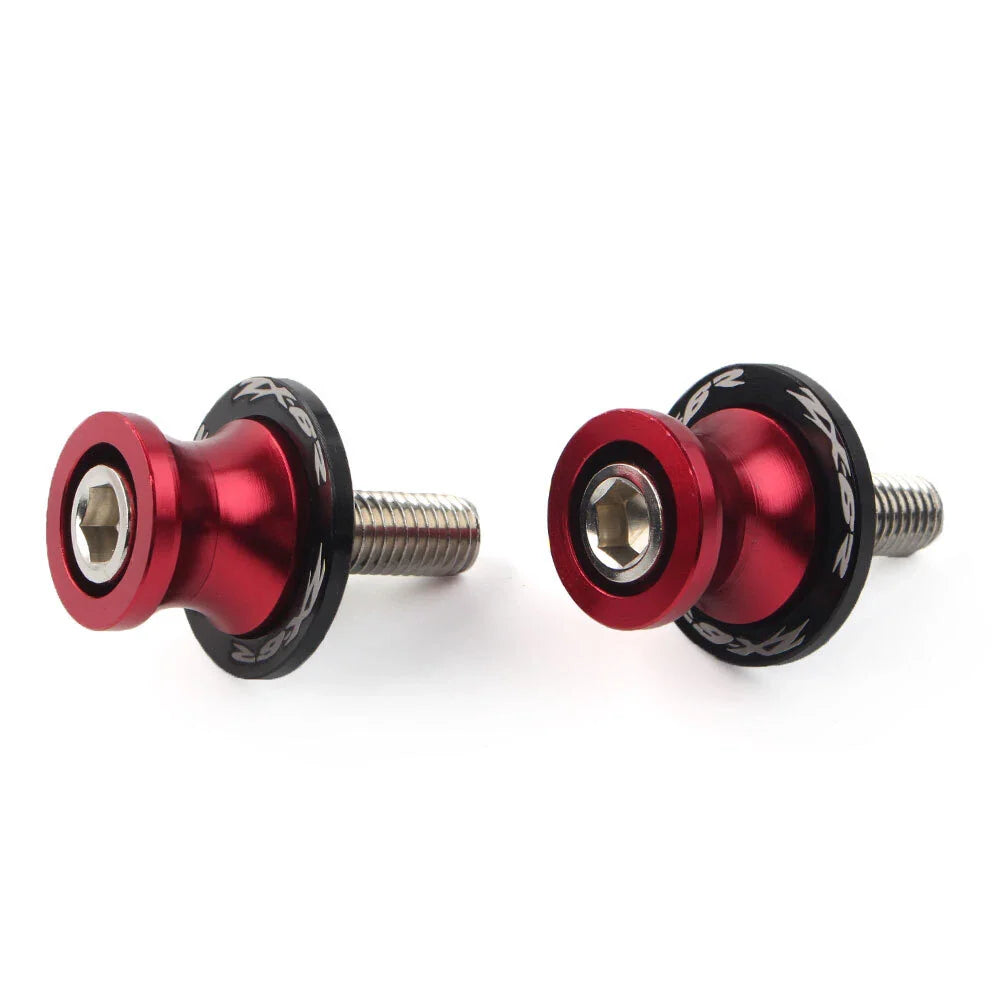 Red Swingarm Spools Slider Screws 10MM for KAWASAKI ZX6R (1998-2011)