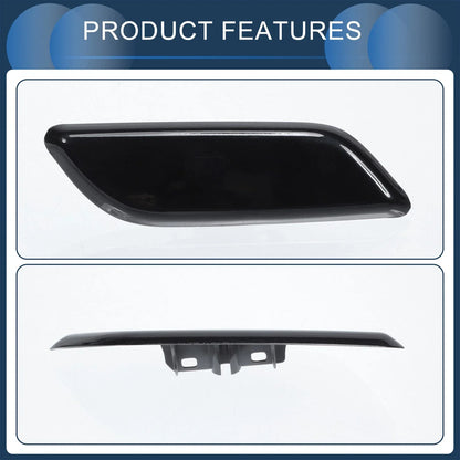 Front Right Washer Nozzle Cover for Honda Accord VIII 2011-2013 Black 1 x