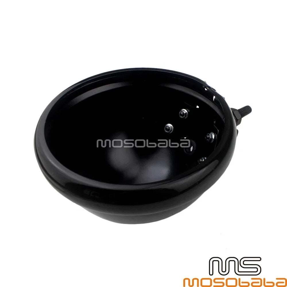 5.75" Round Headlight Housing for Harley Softail, Fat Bob, Low Rider, Street Glide