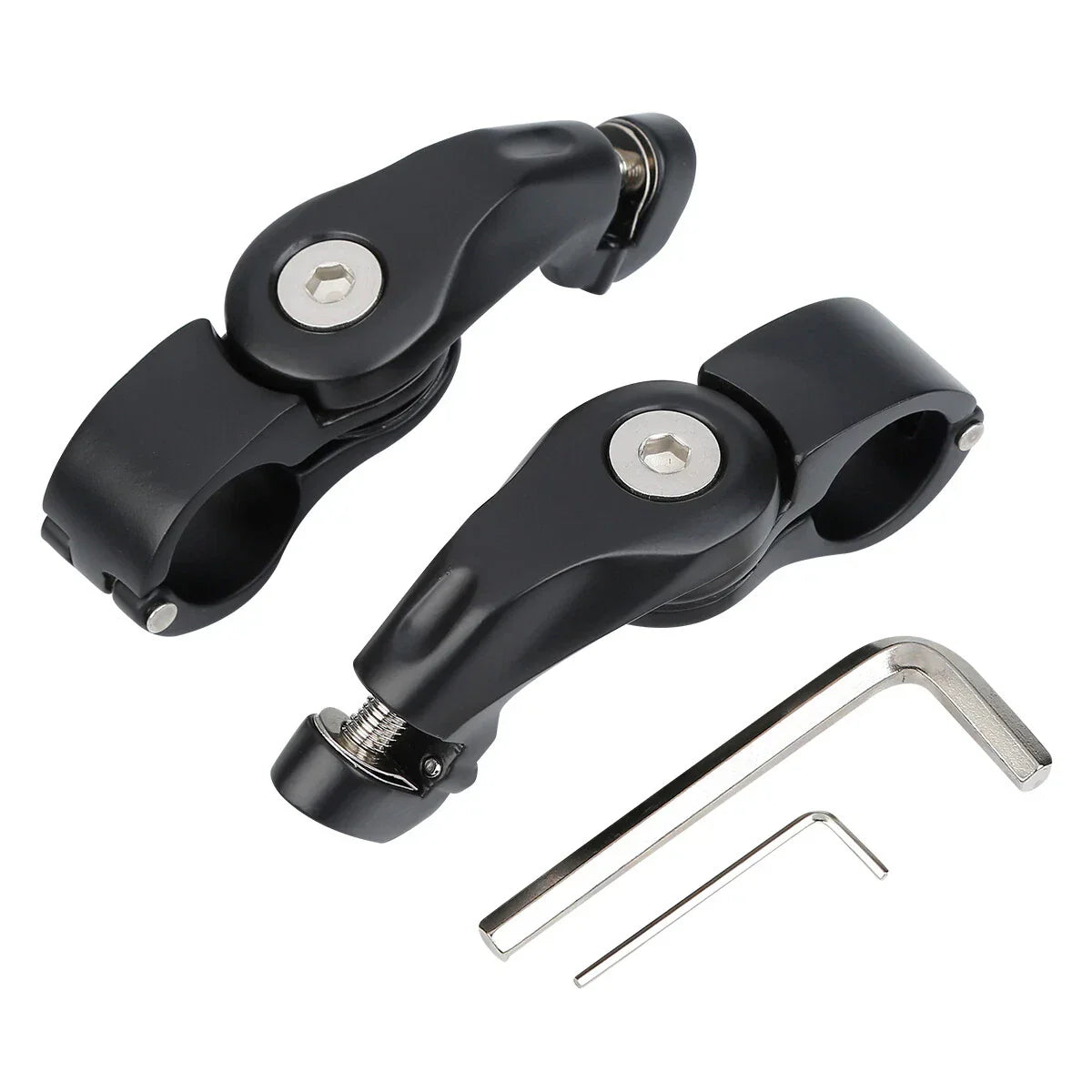 Short Angled Highway Footpegs for Harley Touring Softail