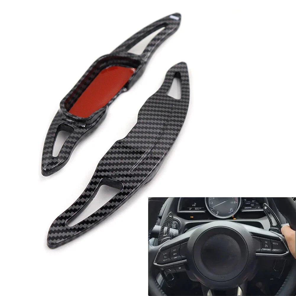 Steering Wheel Shift Paddle Extensions for Mazda 3 6 CX-3 CX-4 CX-5 MX-5 (2014-2023)