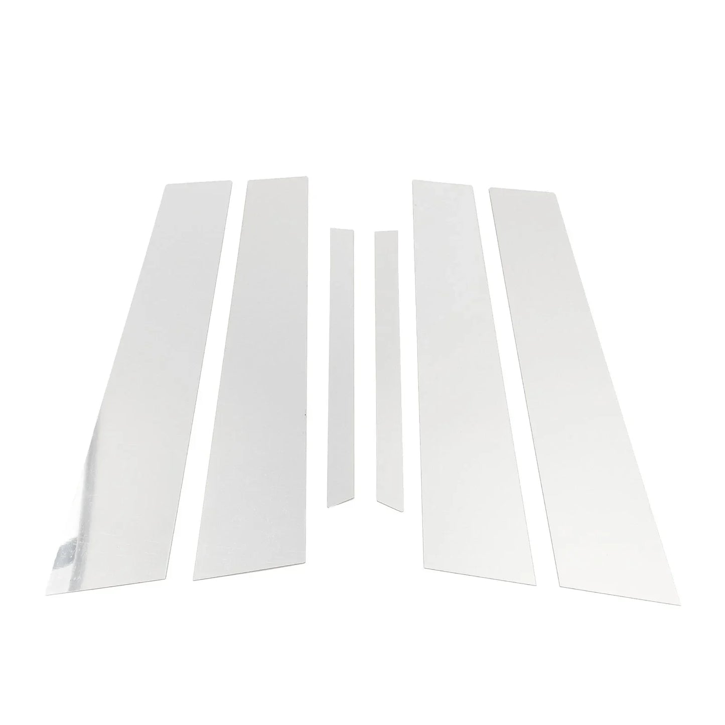 6 x Door Pillar Window Trim for Mercedes E-Class (2010-2015) Chrome Silver Tone