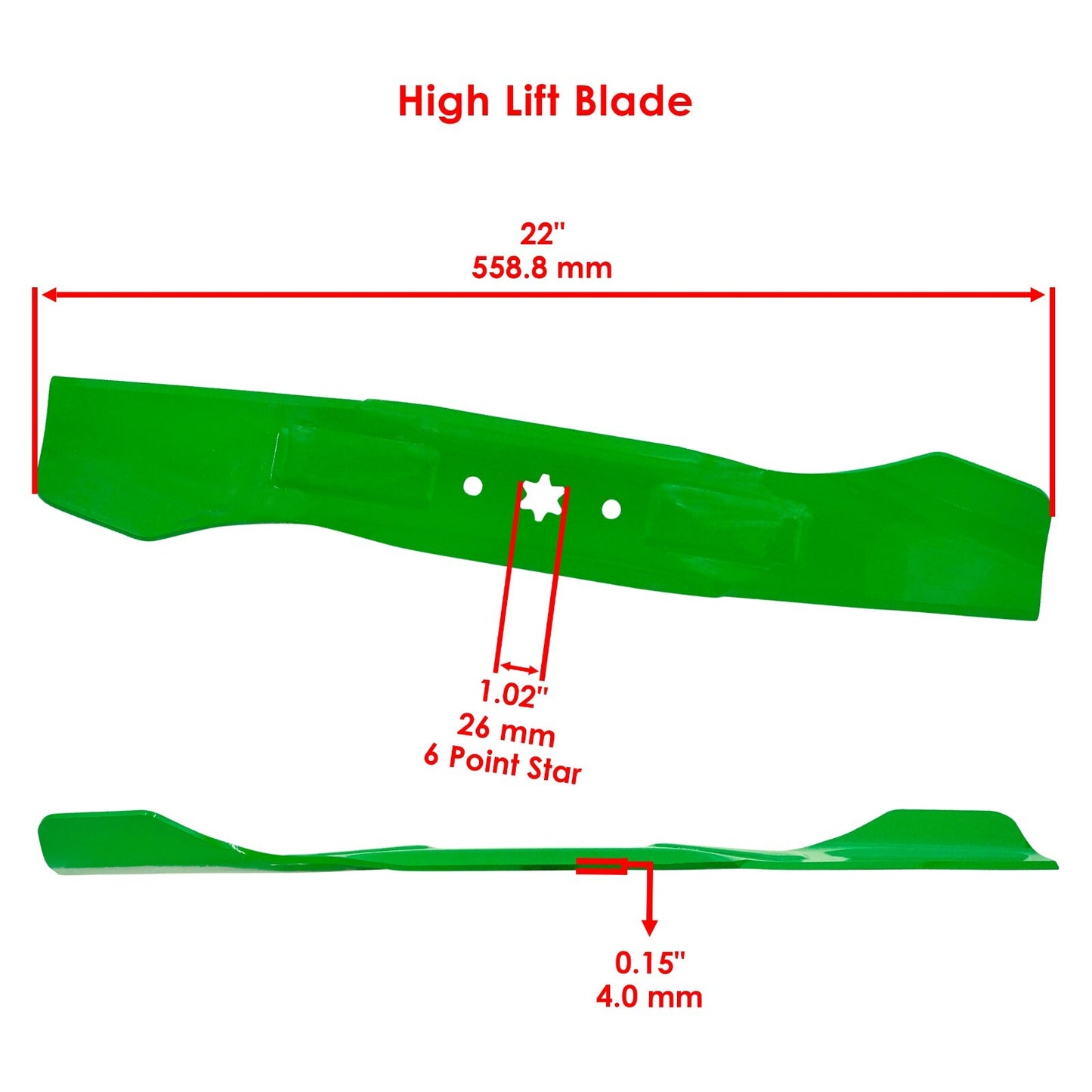 42 Inch Deck Blade with Nut Replacement for Cub Cadet LTX1040 LTX1042 (2010–2014)