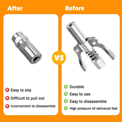 High Pressure Grease Couplers for Quick Release Oil Injection Nozzle 1/8" NPT