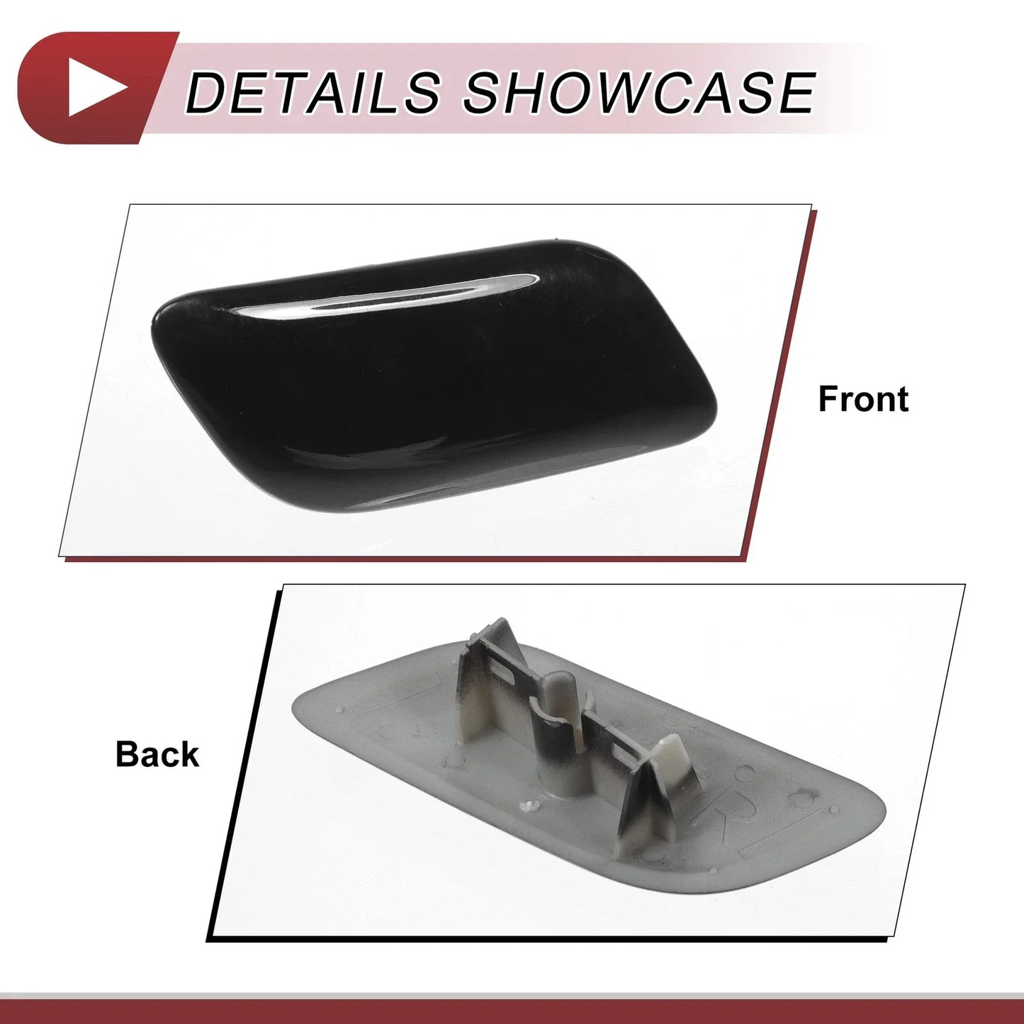 Front Right Washer Nozzle Cover for Lexus LX570 (2008-2011) - Black 1 x Cap