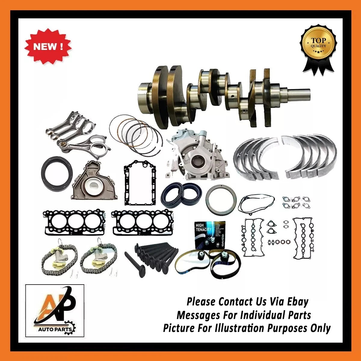 Crankshaft Engine Rebuild Kit Replacement for Land Rover Range Rover 3.0 (2009–2013)