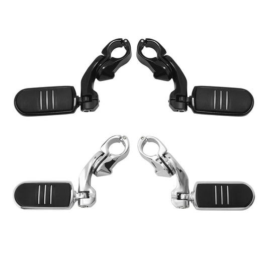 1 1/4" Short Angled Highway Engine Guard Footpegs for Harley Touring (2009-2023)