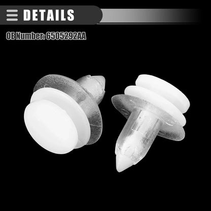 30 x Car Door Trim Panel Push Clips for Dodge (No. 6505292AA)