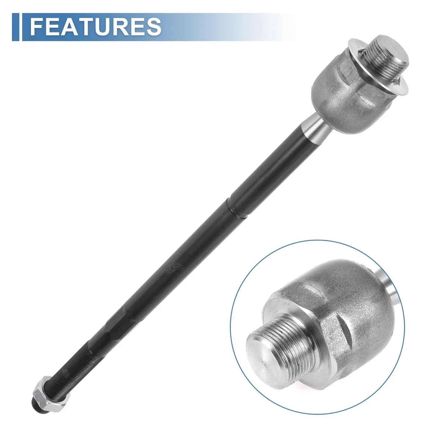 2 x Front Inner Tie Rod End Links for Dodge Ram 1500 (2006-2010)