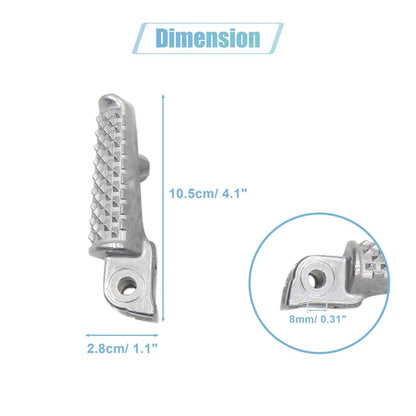 8mm Aluminium Alloy Motorcycle Footpegs