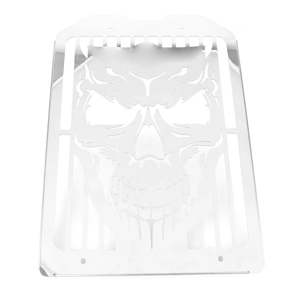 Skull Polished Radiator Grille for Kawasaki Vulcan VN1500 VN1600 (1996-2008)