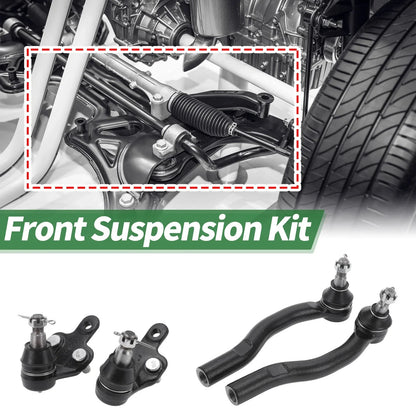 4 x Front Suspension Kit Outer Tie Rod Ends Lower Ball Joints for Toyota Solara