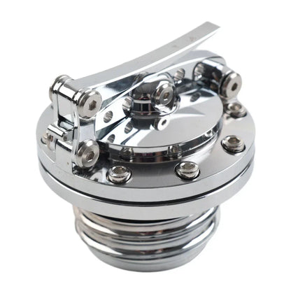 Fuel Tank Cover Gas Cap Silver for Harley Touring Sportster Dyna Softail