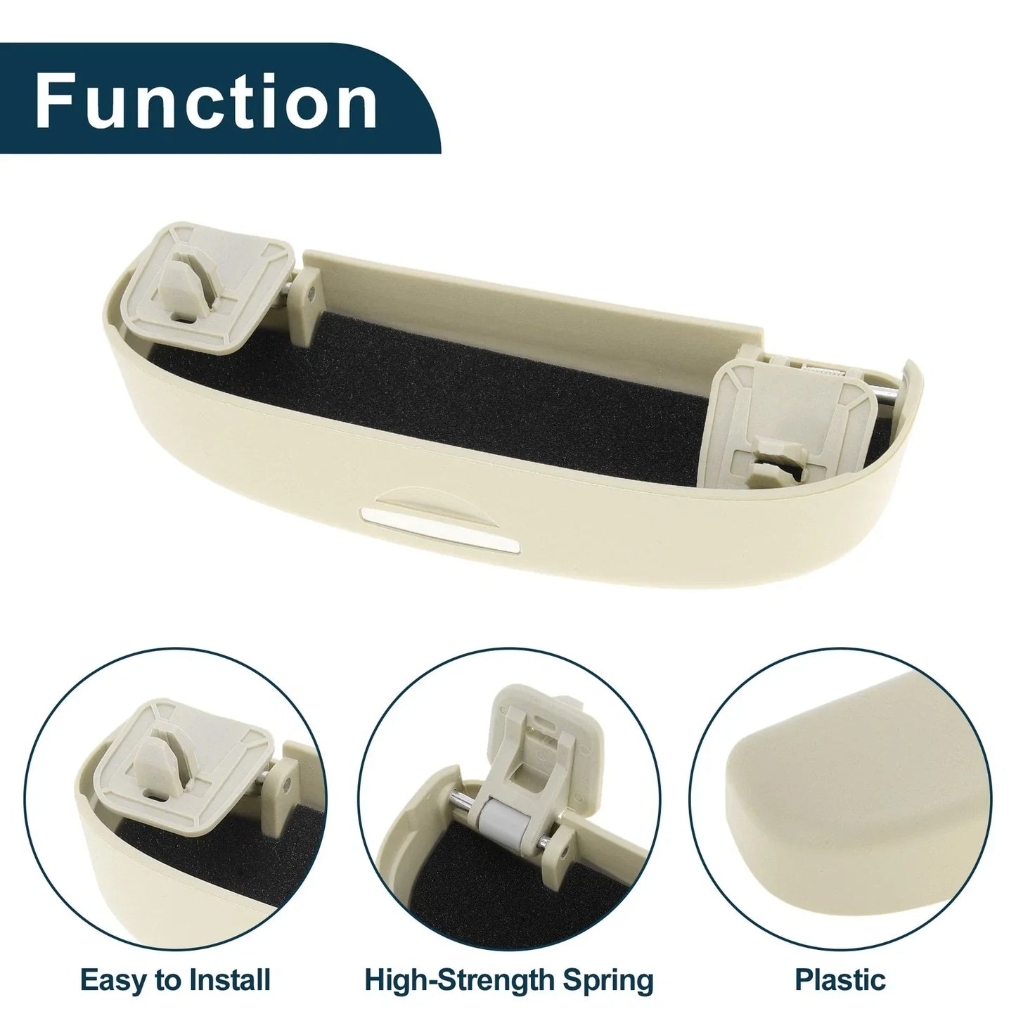 Sunglasses Case for Honda Accord 2018-2024 Eyeglasses Holder Storage Box Beige