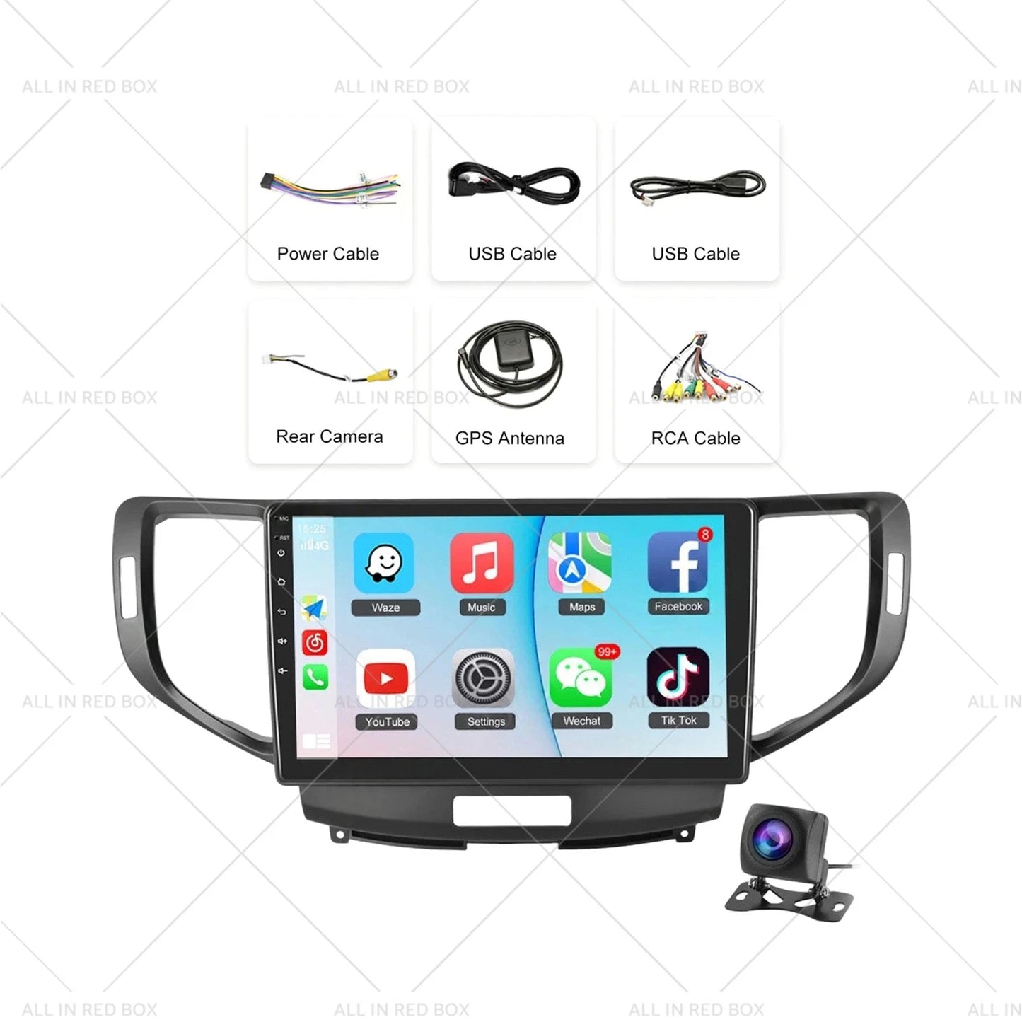 Car Stereo Head Unit Android Carplay GPS for Honda Accord Euro (2008-2015)