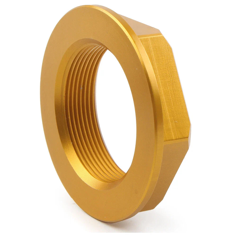 36mm CNC Gold Motorcycle Triple Tree Stem Yoke Nut for Universal Models