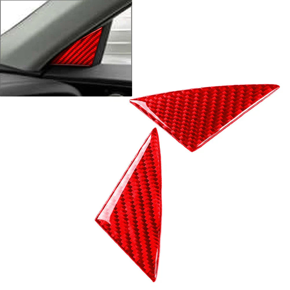 A Pillar Panel Front Triangle Cover Trim for Kia Stinger (2018-2023) Red