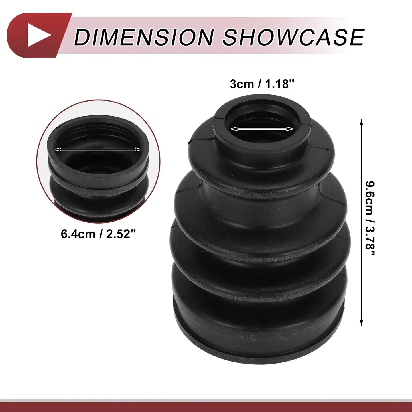 Outer CV Joint Boot Kit w/ Clamps for Mercedes-Benz C350 (2006-2015)