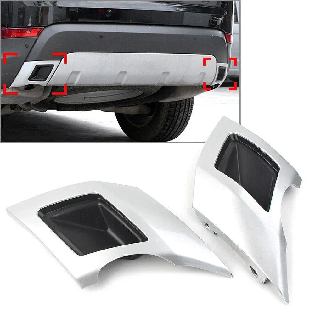 Tail Exhaust Cover Trim for Land Rover Discovery 5 (2017-2021) Silver