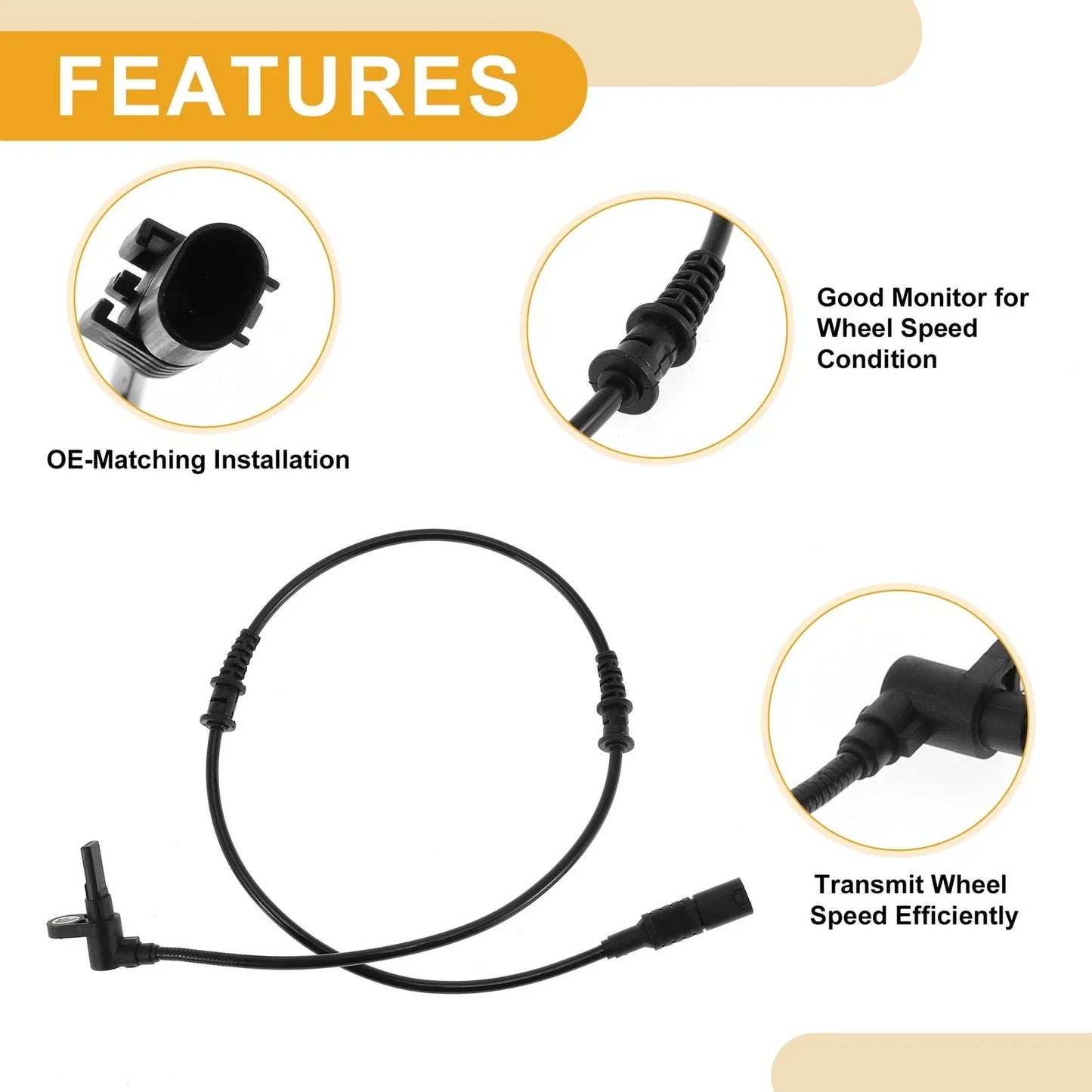 ABS Wheel Speed Sensor for Mercedes-Benz Sprinter 2500 (2007-2018)
