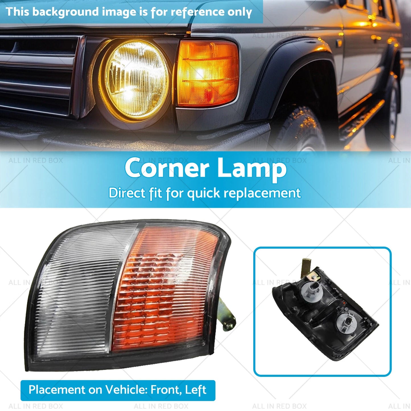 Left Corner Turn Signal Light for Mitsubishi Pajero Montero (1993-1996)