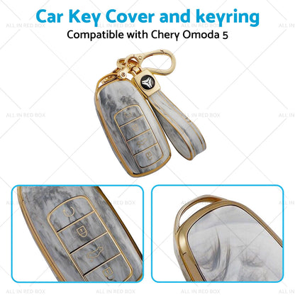 TPU Car Remote Key Fob Case Cover for Chery Omoda 5 (2022-2023)