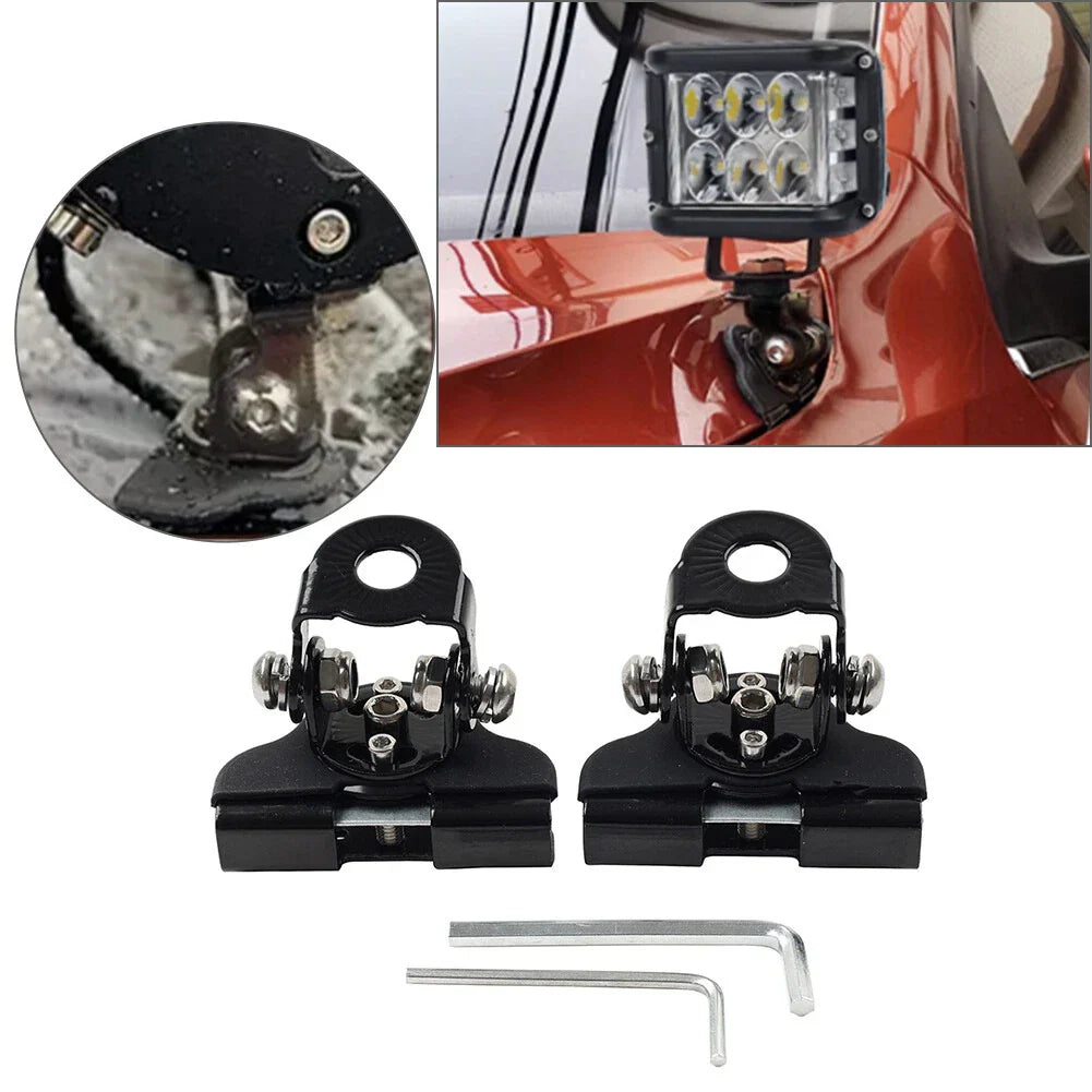 Universal Pillar Hood Work Light Bar Mount Clamp for Off-Road Vehicles