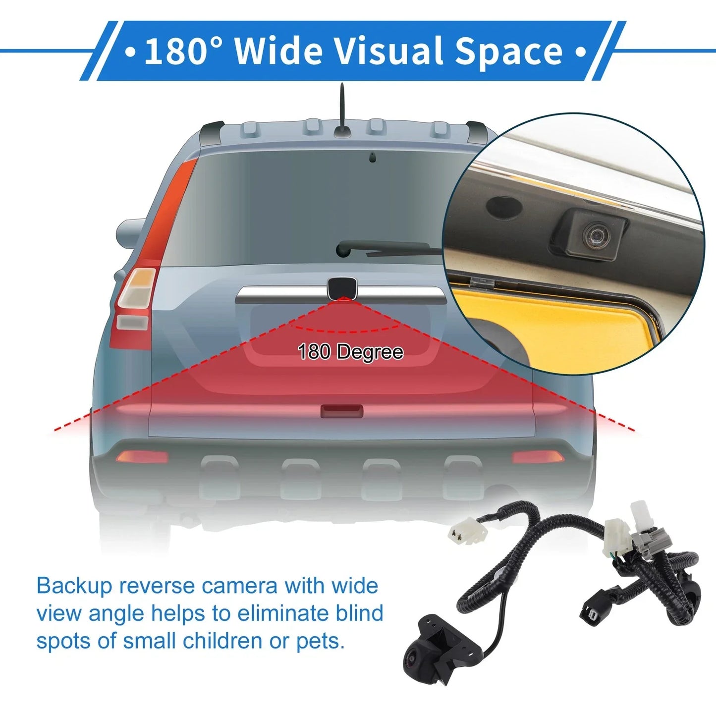 Rear View Camera for Honda Pilot (2012) - Backup Reverse Park Assist 120-180��