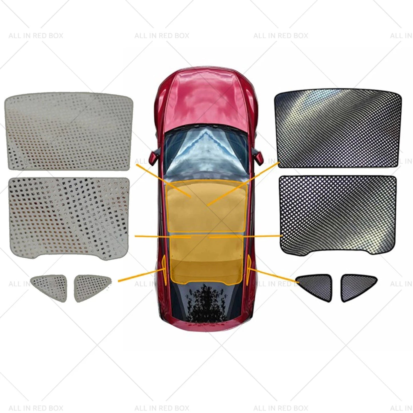 Mesh Sunroof Shade Set for Tesla Model Y (2025-On)