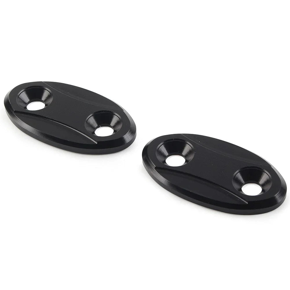Rearview Mirror Block Off Base Plates Cover for BMW S1000RR (2009-2018)  Black
