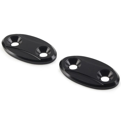 Rearview Mirror Block Off Base Plates Cover for BMW S1000RR (2009-2018)  Black