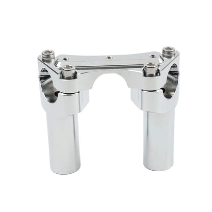 Chrome 3.5" Handlebar Riser & Top Clamp for Harley Dyna, Road Glide (2006-2023)