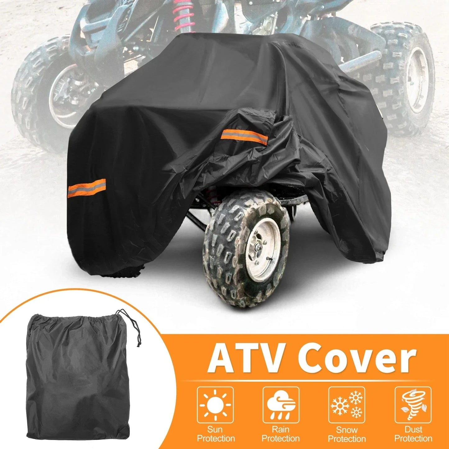 Waterproof ATV Cover for Honda TRX450R 210D-PU (2004-2009)