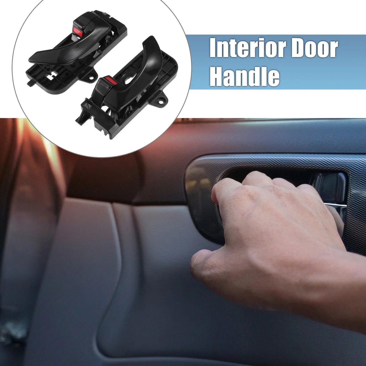 Front Left Right Interior Door Handles for Hyundai Sonata (2005-2008)