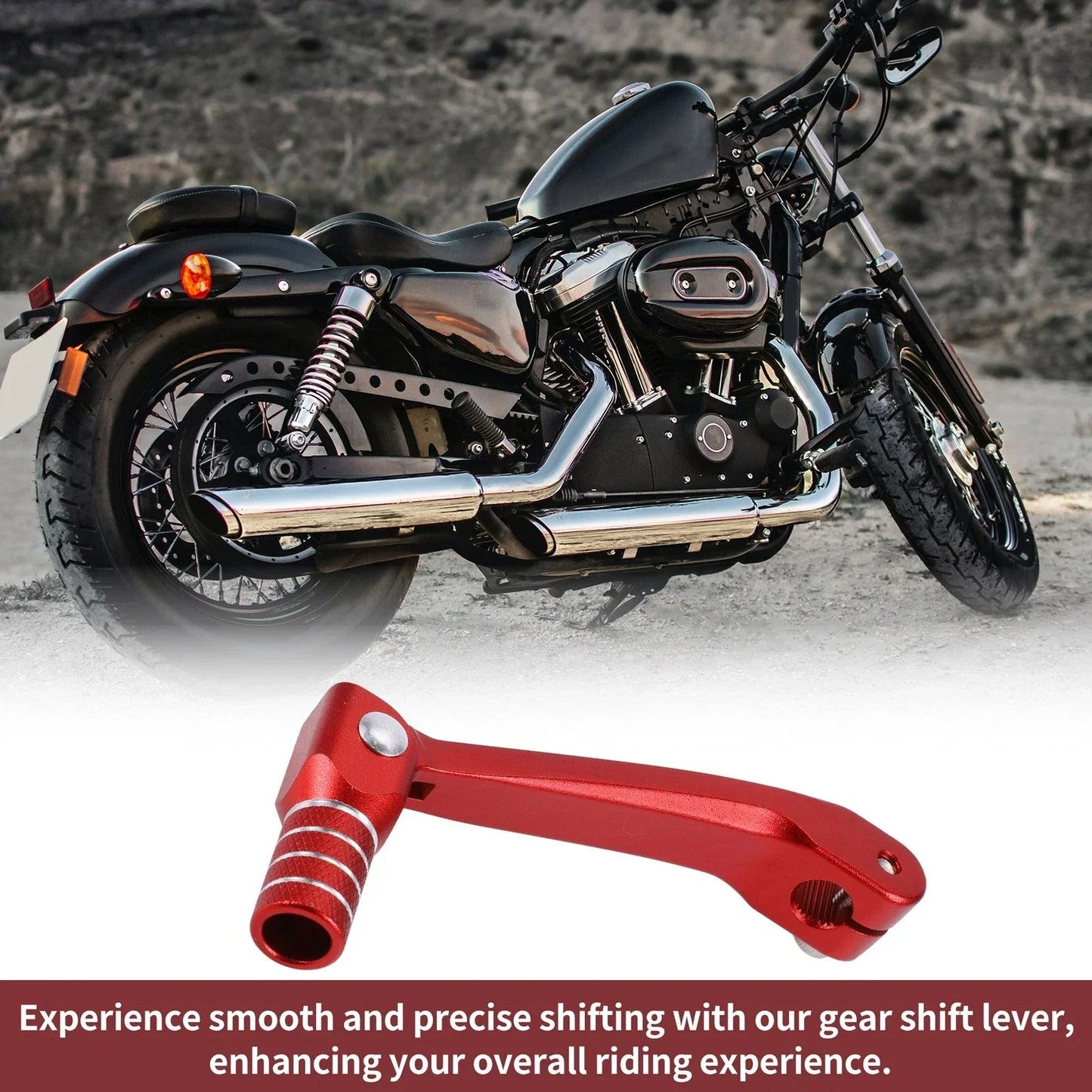 Folding Motorcycle Gear Shifter Lever for Honda CRF150F (2003-2017) Red