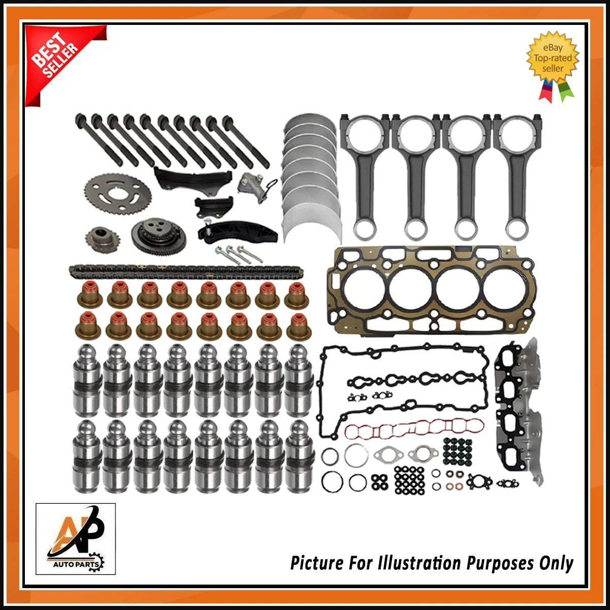 Engine Rebuild Parts Kit OEM Replacement for Vauxhall Opel 1.6 CDTI (2009–2020)