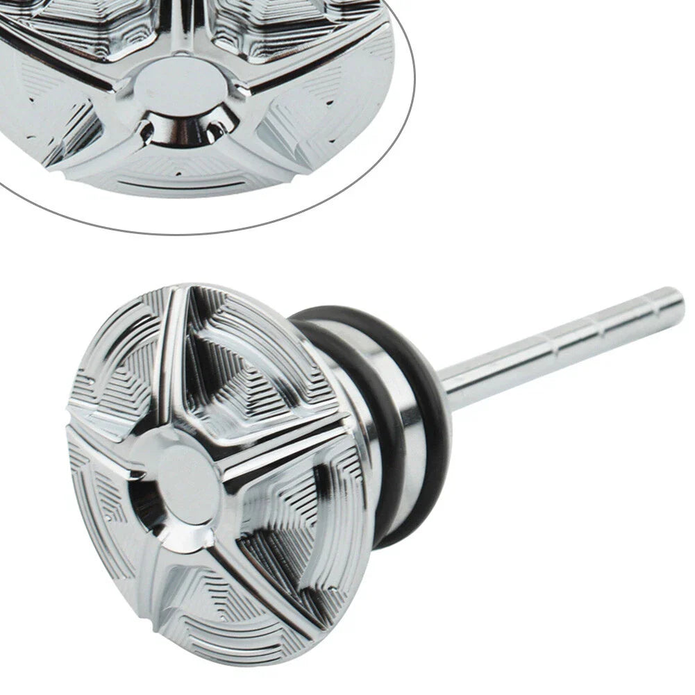Chrome Oil Dipstick for Harley Softail Fat Boy FLSTF Heritage (2000-2017)