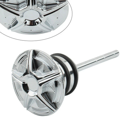Chrome Oil Dipstick for Harley Softail Fat Boy FLSTF Heritage (2000-2017)