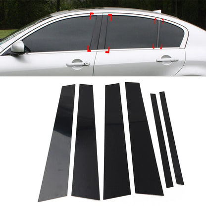 Pillar Post Door Window Trim Covers for Infiniti G35 G37 Sedan (2002-2013)