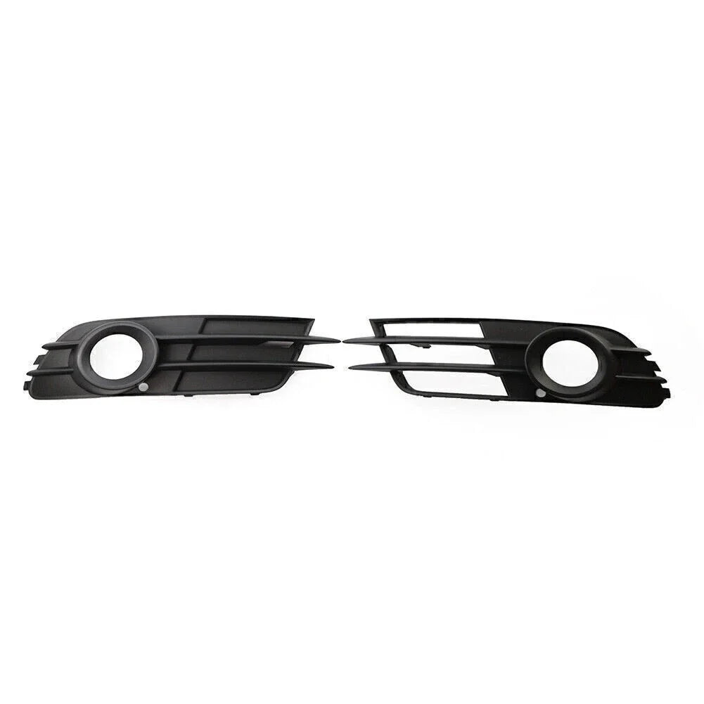 Black Front Bumper Fog Light Grille for Audi A6 C7 (2012-2015)