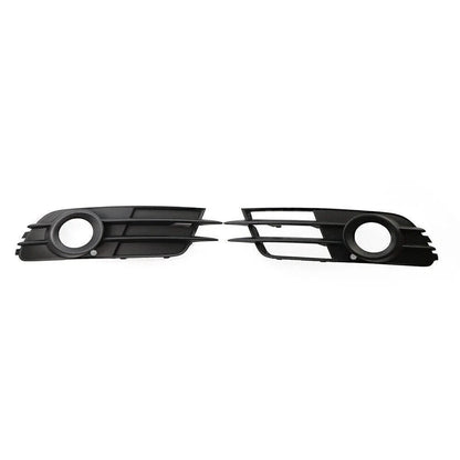 Black Front Bumper Fog Light Grille for Audi A6 C7 (2012-2015)