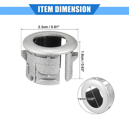 2 x Parking Sensor Retainer Holders for Lexus ES350 (2007) Durable Silver Tone