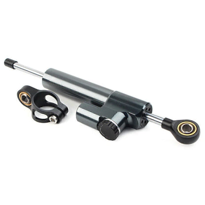 CNC Steering Damper Stabilizer for Universal Motorcycle - Grey