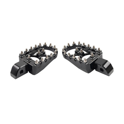 Black MX Style Rear Foot Pegs for Harley Softail Fat Bob Low Rider (2018-2023)